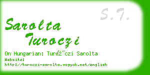 sarolta turoczi business card